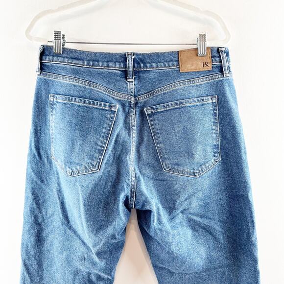 Banana Republic High Rise Button Fly Straight Leg Jeans Blue 30 Petite - Picture 6 of 12